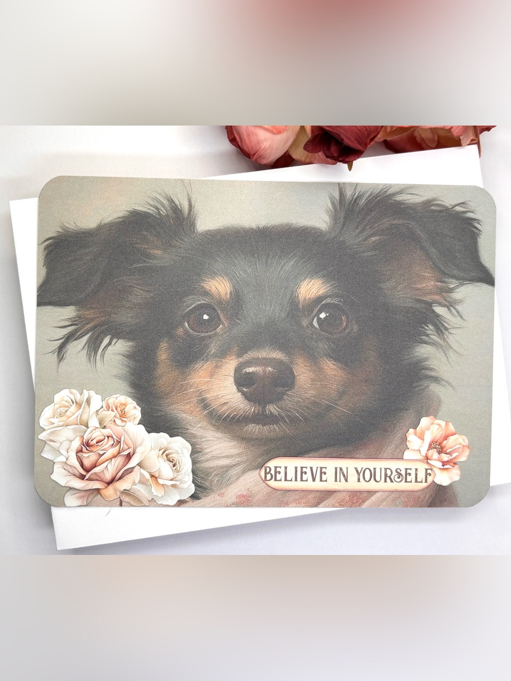 Handmade “Believe In Yourself” Greeting Card